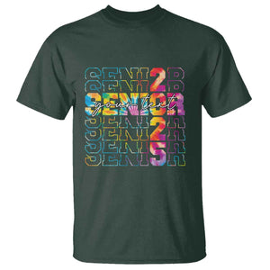 Personalized Senior 2025 T Shirt Custom Text Class Of 2025 Graduation TS11 Dark Forest Green Print Your Wear