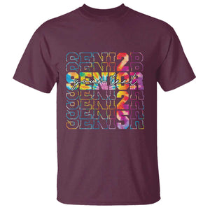 Personalized Senior 2025 T Shirt Custom Text Class Of 2025 Graduation TS11 Maroon Print Your Wear