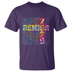 Personalized Senior 2025 T Shirt Custom Text Class Of 2025 Graduation TS11 Purple Print Your Wear