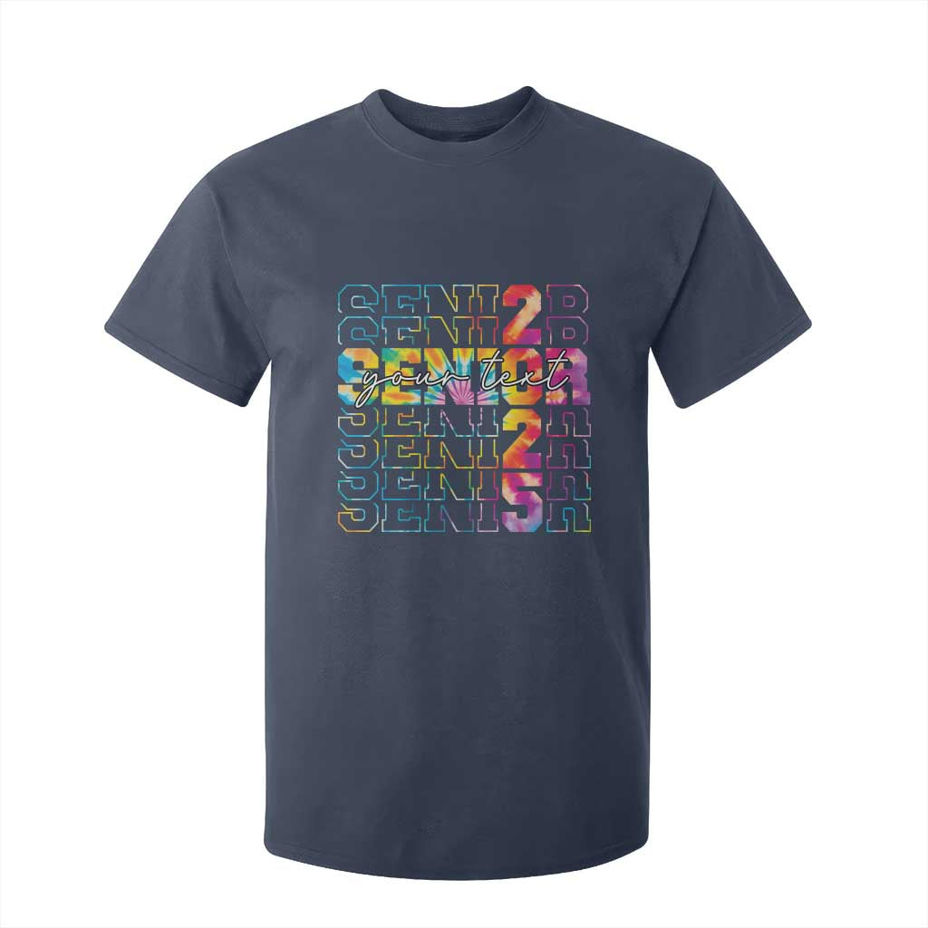 Personalized Senior 2025 T Shirt For Kid Custom Text Class Of 2025 Graduation TS11 Navy Print Your Wear