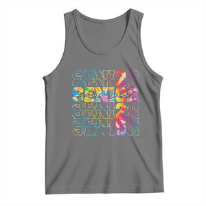 Personalized Senior 2025 Tank Top Custom Text Class Of 2025 Graduation TS11 Black Heather Print Your Wear