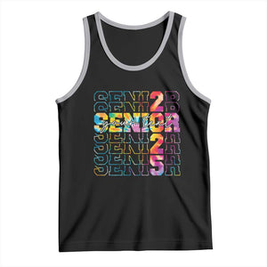 Personalized Senior 2025 Tank Top Custom Text Class Of 2025 Graduation TS11 Black Athletic Heather Print Your Wear