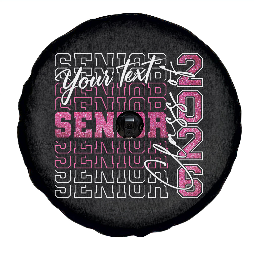 Personalized Senior 2026 Spare Tire Cover Custom Text Class Of 2026 Graduation Glitter Print TS11 Print Your Wear