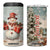 Personalized Snowman 4 in 1 Can Cooler Tumbler with Vintage Style Illustration TS04 One Size: 16 oz Multicolor Print Your Wear