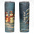 Personalized Snowman Couple Skinny Tumbler Winter Love Illustration with Lanterns and Christmas Tree TS04 Multicolor Print Your Wear