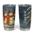 Personalized Snowman Couple Tumbler Cup Winter Love Illustration with Lanterns and Christmas Tree TS04 Multicolor Print Your Wear