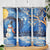 Personalized Snowman Skinny Tumbler with Starry Night Inspired Background TS04 Print Your Wear