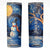 Personalized Snowman Skinny Tumbler with Starry Night Inspired Background TS04 Multicolor Print Your Wear