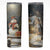 Personalized Snowman Skinny Tumbler with Vintage Christmas Theme TS04 Multicolor Print Your Wear