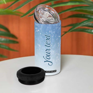 Personalized Snowmen 4 in 1 Can Cooler Tumbler with Festive Holiday Theme TS04 Print Your Wear