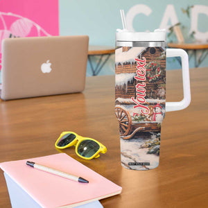 Personalized Snowmen Friends Tumbler With Handle with Whimsical Winter Design TS04 Print Your Wear