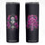 Personalized Sugar Skull Woman Skinny Tumbler with Floral Theme TS04 Multicolor Print Your Wear