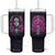 Personalized Sugar Skull Woman Tumbler With Handle with Floral Theme TS04 One Size: 40 oz Multicolor Print Your Wear