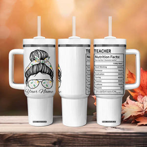 Personalized Teacher Life Tumbler With Handle with Classroom Essentials Illustration TS04 Print Your Wear