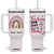 Personalized Teaching Quote Tumbler With Handle Teaching Is A Work Of Heart Typography TS04 One Size: 40 oz Multicolor Print Your Wear