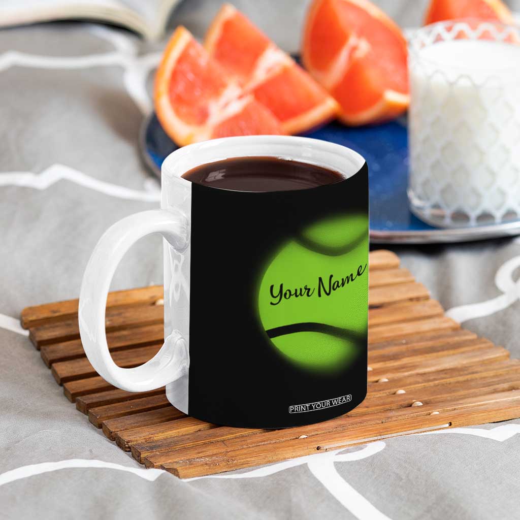 Personalized Tennis Player Coffee Mug Custom Name Eat Sleep Tennis Repeat TB09 Print Your Wear