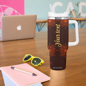 Personalized Tribal Giraffe Tumbler With Handle with Ethnic Pattern Design TS04 Print Your Wear