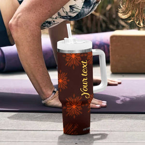 Personalized Tribal Giraffe Tumbler With Handle with Ethnic Pattern Design TS04 Print Your Wear