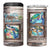 Personalized Turtle Quote 4 in 1 Can Cooler Tumbler Go With The Flow Relaxed Style TS04 One Size: 16 oz Multicolor Print Your Wear