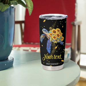Personalized Turtle Quote Tumbler Cup Not All Who Wander Are Lost Design TS04 Print Your Wear