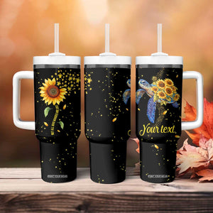 Personalized Turtle Quote Tumbler With Handle Not All Who Wander Are Lost Design TS04 Print Your Wear