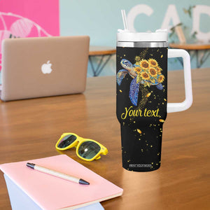 Personalized Turtle Quote Tumbler With Handle Not All Who Wander Are Lost Design TS04 Print Your Wear