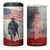 Personalized Veteran 4 in 1 Can Cooler Tumbler Walking Through Red Flower Field Scene TS04 One Size: 16 oz Multicolor Print Your Wear