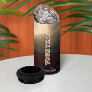 Personalized Veteran Kneeling Down 4 in 1 Can Cooler Tumbler with Respectful Illustration TS04 Print Your Wear