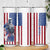 Personalized Veteran Skinny Tumbler with American Flag Background Design TS04 Print Your Wear