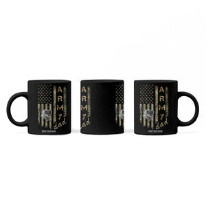 Personalized Vintage U.S. Army Dad Coffee Mug Custom Name Tag Proud Military Family Member Soldier Graduation TS10 Print Your Wear