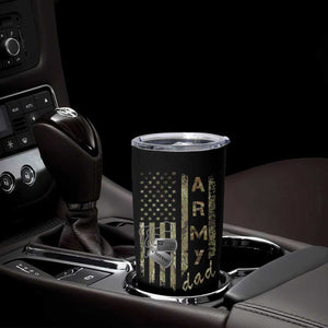Personalized Vintage U.S. Army Dad Tumbler Cup Custom Name Tag Proud Military Family Member Soldier Graduation TS10 Print Your Wear