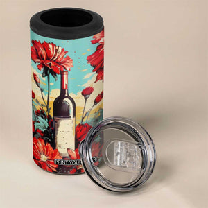 Personalized Vintage Wine 4 in 1 Can Cooler Tumbler with Classic Winery Style TS04 Print Your Wear