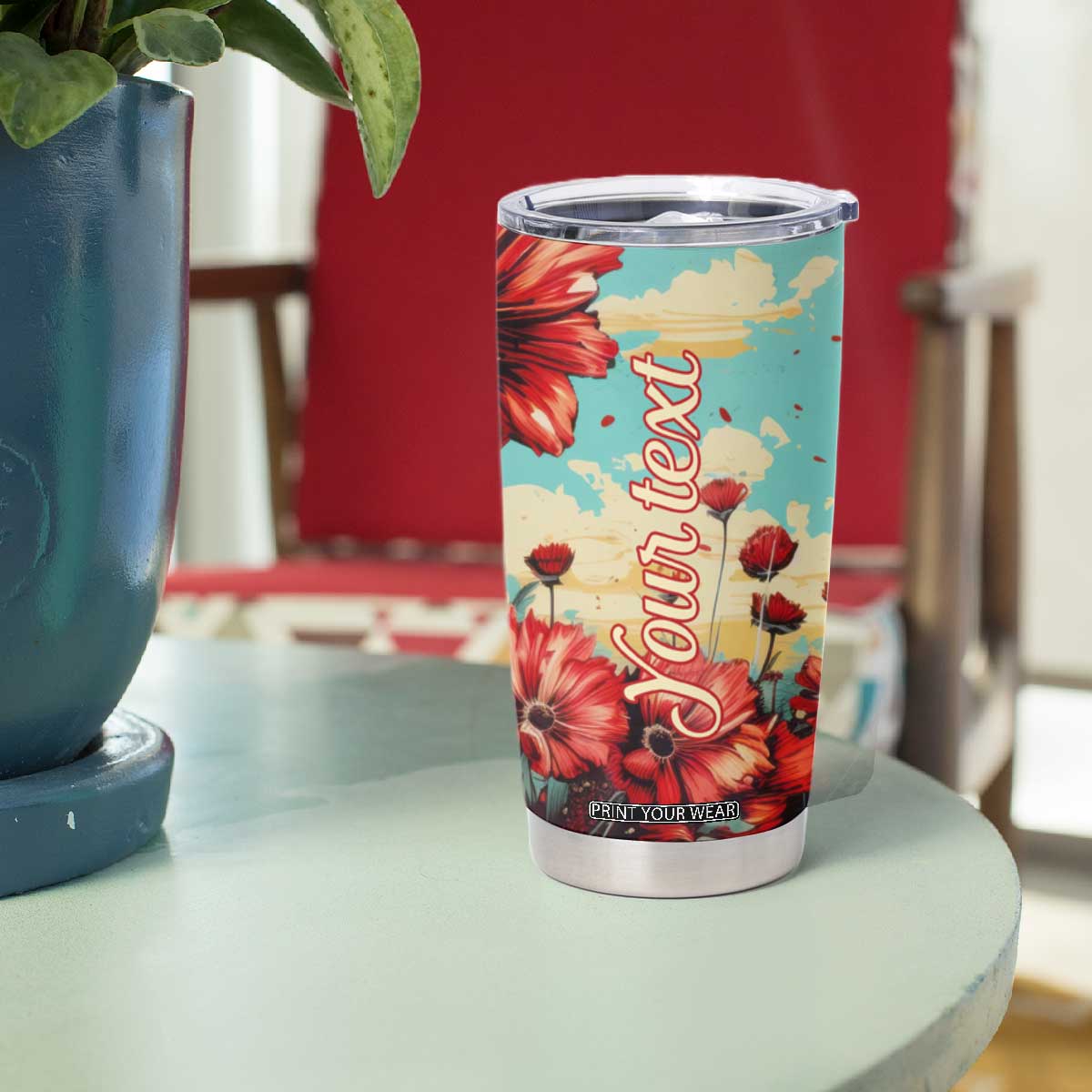 Personalized Vintage Wine Tumbler Cup with Classic Winery Style TS04 Print Your Wear