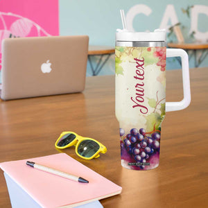 Personalized Wine Bottle and Glass Tumbler With Handle with Classic Design TS04 Print Your Wear