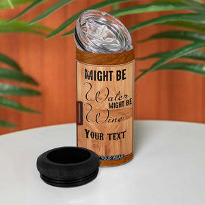 Personalized Wine Love Quote 4 in 1 Can Cooler Tumbler with Romantic Wine Theme TS04 Print Your Wear