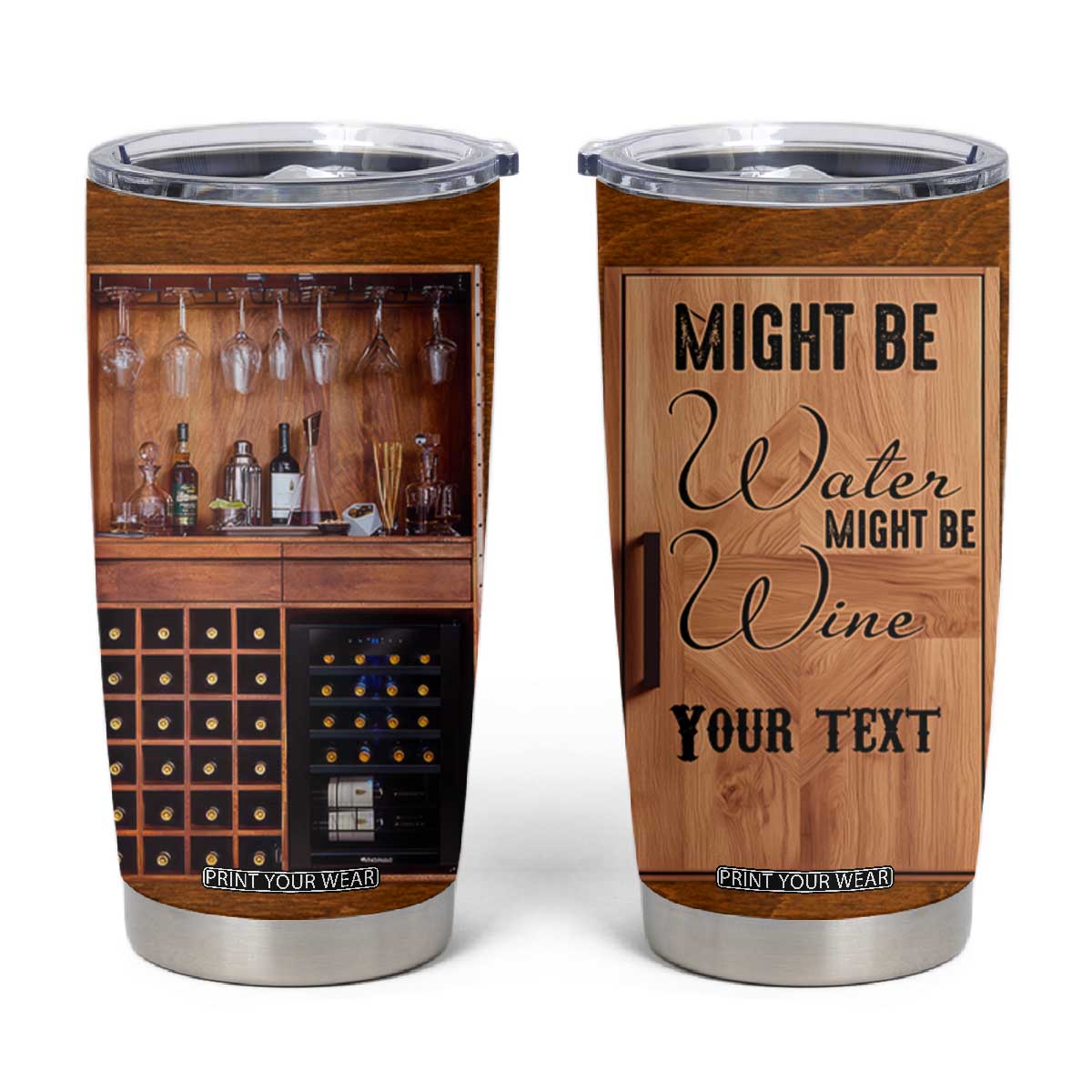 Personalized Wine Love Quote Tumbler Cup with Romantic Wine Theme TS04 Multicolor Print Your Wear