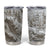 Personalized Wolf Tumbler Cup with Plaster Carving Artistic Style TS04 Multicolor Print Your Wear
