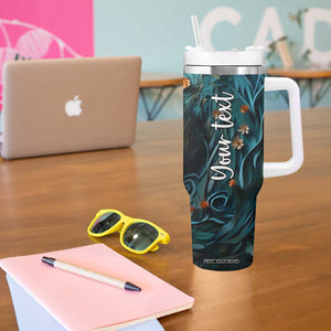 Personalized Wolf Tumbler With Handle with Paper Quilling Art Design TS04 Print Your Wear