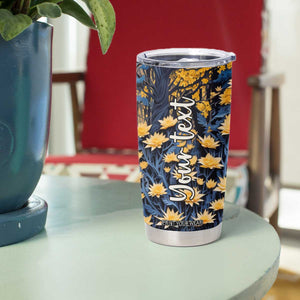 Personalized Wolf in Night Forest Tumbler Cup with Paper Quilling Style TS04 Print Your Wear