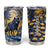 Personalized Wolf in Night Forest Tumbler Cup with Paper Quilling Style TS04 Multicolor Print Your Wear