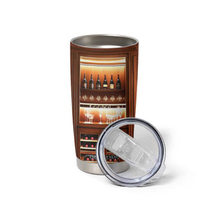Personalized Wooden Wine Cabinet Tumbler Cup with Rustic Vintage Look TS04 Print Your Wear