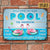 Personalized Metal Sign Flamingo Tans Will Fade CTM One Size 24x18 inch (60.96x45.72 cm) Custom - Printyourwear