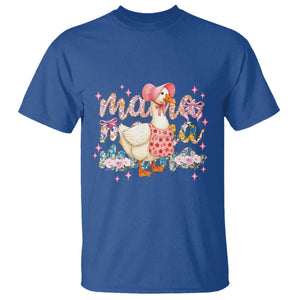 Pink Floral Mama Goose T Shirt Retro Botanical Mom Mothers Day TS02 Royal Blue Print Your Wear