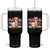 Pink Floral Mama Goose Tumbler With Handle Retro Botanical Mom Mothers Day TS02 One Size: 40 oz Black Print Your Wear