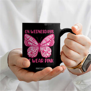 Pink Shirt Day Coffee Mug On Wednesdays We Wear Pink Anti Bullying Butterfly TS02 Print Your Wear