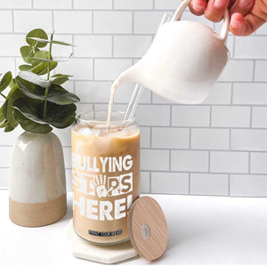 Pink Shirt Day Glass Can Bullying Stops Here Stand Up To Bullies TS02 Print Your Wear