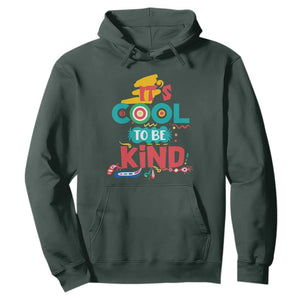 Pink Shirt Day Hoodie It's Cool To Be Kind Anti Bullying Choose Kindness TS02 Dark Forest Green Print Your Wear