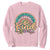 Pink Shirt Day Sweatshirt In A World Where You Can Be Anything Be Kind Rainbow Choose Kindness TS02 Light Pink Print Your Wear