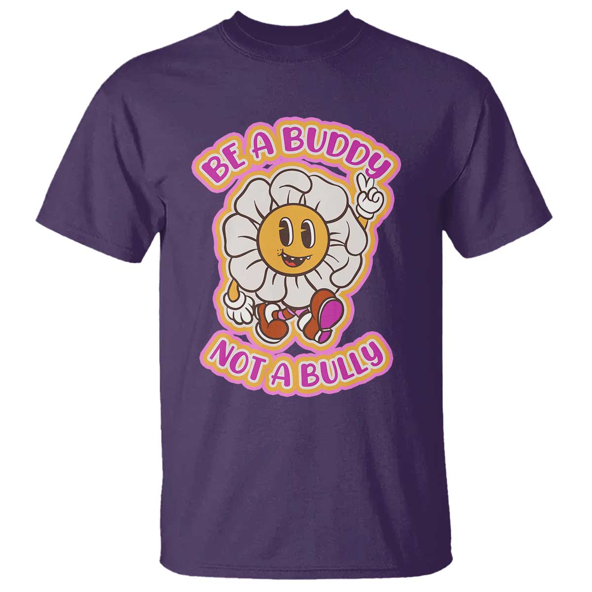 Pink Shirt Day T Shirt Be A Buddy Not A Bully Anti Bullying Funny Wordplay TS02 Purple Print Your Wear