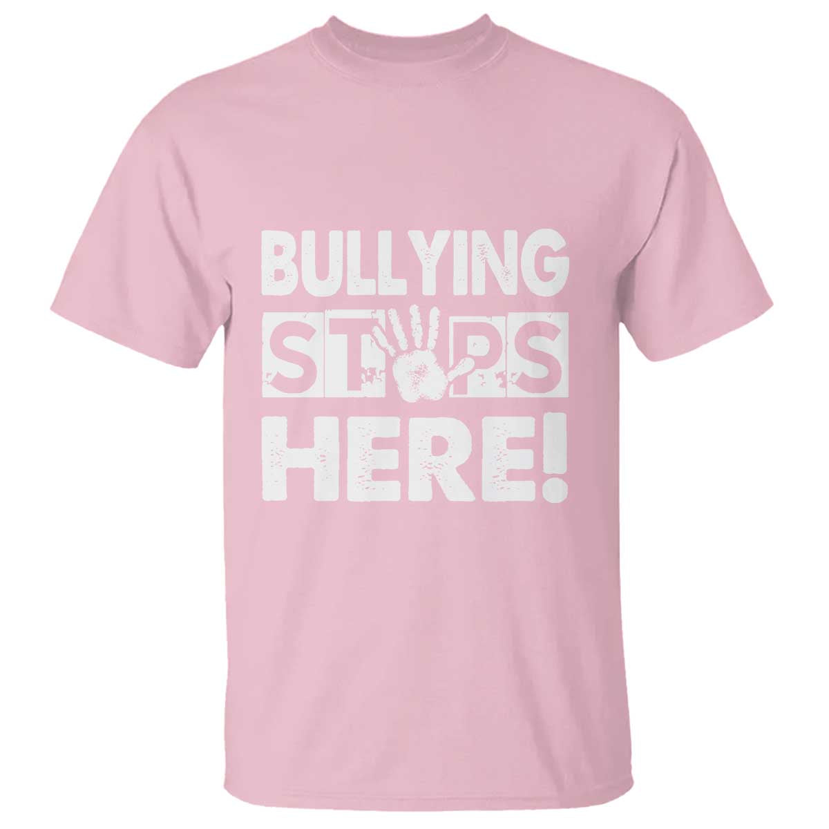 Pink Shirt Day T Shirt Bullying Stops Here Stand Up To Bullies TS02 Light Pink Print Your Wear